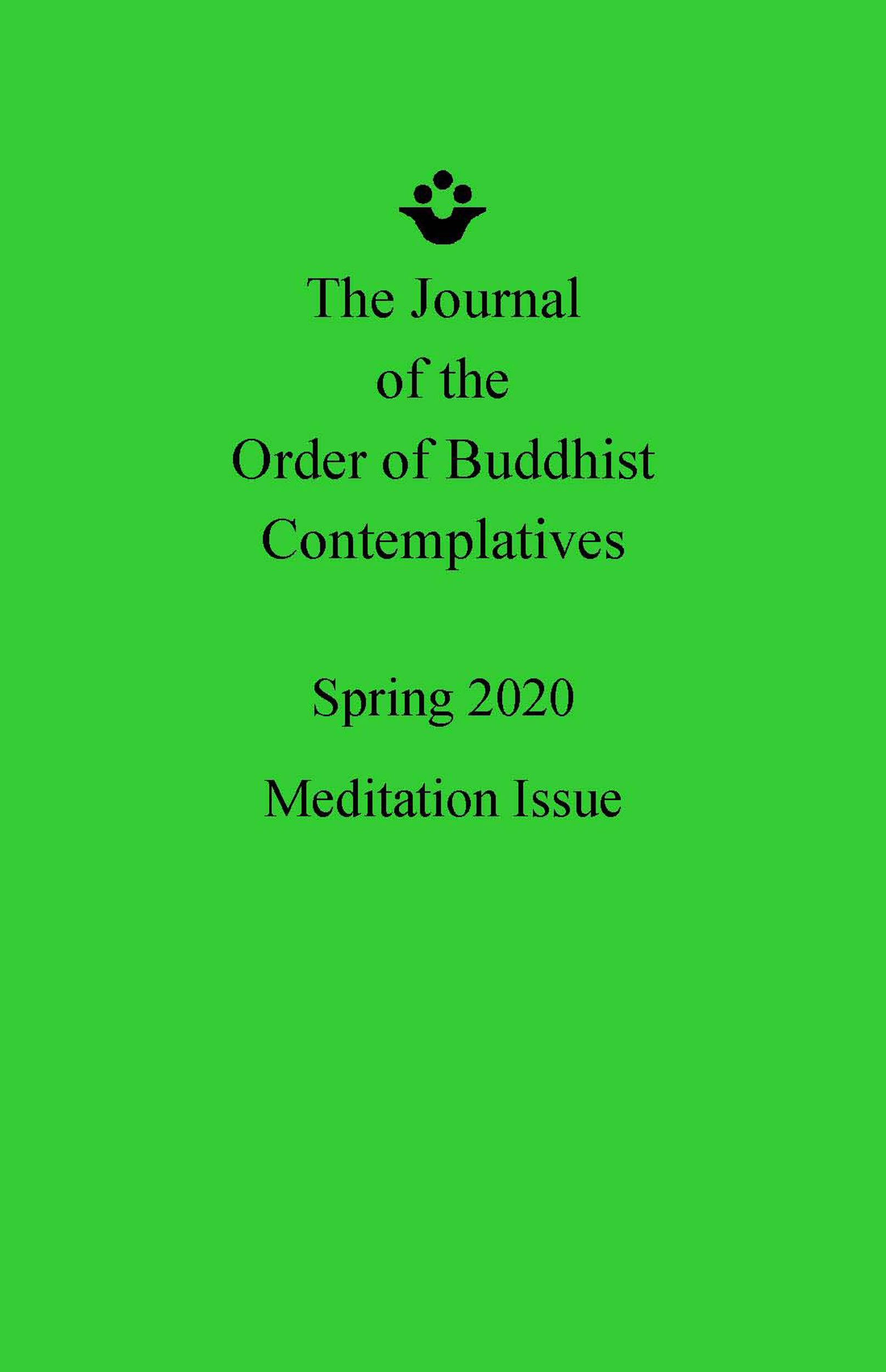 Spring 2020 Journal: Meditation Issue